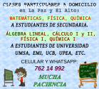 Clases Matemáticas Física Química