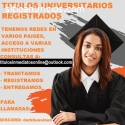 vendo titulos universitarios registrados