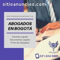 abogados bogota trabajo Cel: 321 424-388