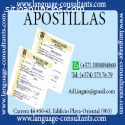 Apostilla/Legalización y traducción