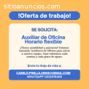 Auxiliar de Oficina - Horario flexible