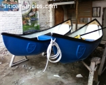 FABRICAMOS CANOA AZUL EN FIBRA DE VIDRIO