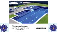 Fabricamos piscinas en concreto.