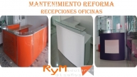 instalación de recepciones curvas