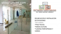 Reparacion de divisiones media altura