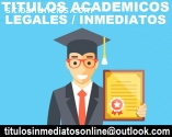 Titulos universitarios inmediatos