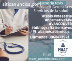 Asesoría de tesis: MAESTRÍA EN GERENCIA