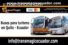 Buses para turismo en Quito - Ecuador.