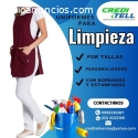 DELANTALES PARA LIMPIEZA MUJER