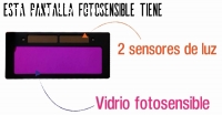 Filtro de vidrio FOTOSENSIBLE para solda