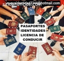 Licencia de conducir DNI pasaportes