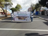 VOLANTEO CON HUMAN BANNER QUITO