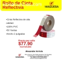 Cinta Reflectiva en rollo, 100% PVC