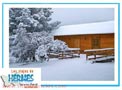 Navidades en la nieve. Casa rural de madera