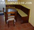 Vendo banco rinconero, mesa y silla