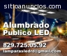 Alumbrado Publico con Postes LED