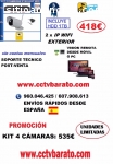 KIT VIDEOVIGILANCIA IP WIFI EXTERIOR HD