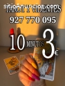 Lectura Tarot videntes 10 minutos 3€