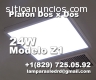 Panel LED Plano para oficina, 24W