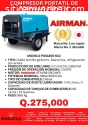 **COMPRESOR PORTATIL AIRMAN 185 CFM**