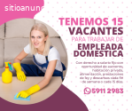 EMPIEZA A TRABAJAR COMO EMPLEADA DOMESTI