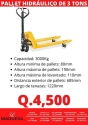 **EN VENTA PALLET HIDRÁULICO DE 3 TONS**