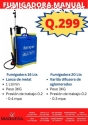 **FUMIGADORA MANUAL DE 16 Y 20 LTS**