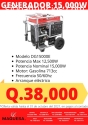 GENERADOR ELECTRICO DE 15,000W