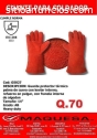 Guantes de trabajo de cuero para soldadu