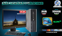 HP CORE2 QUAD 8GB RAM Y 500GB HDD