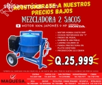 MEZCLADORA 2 SACOS MOTOR 100% JAPONÉS