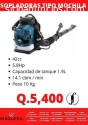 **SOPLADORA TIPO MOCHILA 5.8 HP**