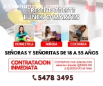 Tenemos plazas disponibles para señorita