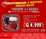 Vibrador de concreto a gasolina motor ho