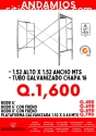 Andamio galvanizado 100% certificado