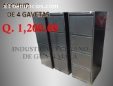 Archivo Metalico de 4 gavetas Q.1,200.00