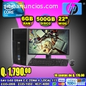 COMPUTADORAS HP CON MONITOR DE 22 PULGAD