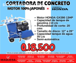 **CORTADORA DE CONCRETO/ASLFATO 13HP**