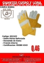 GUANTES CUERO Y LONA