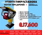 **VIBROCOMPACTADORA MOTOR HONDA GX100**