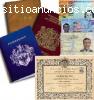 Pasaportes, identidades y titulos