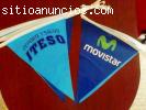 Banderines con publicidad