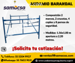 Andamio Barandal 4 coples, 2 crucetas, 2