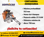 Cortadora de piso HUSQVARNA de 37 hp,.-