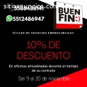 Descuento en Oficinas Físicas