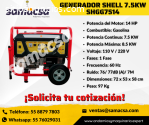 Generador 7.5 hp S h e l l .