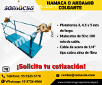 Hamacas de trabajo, con malacate manual