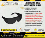 Lente de seguridad Visit Gris