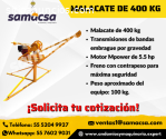 Malacate 400 kg integral.