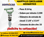 Martillo Cincelador Consumo de aire cfm: